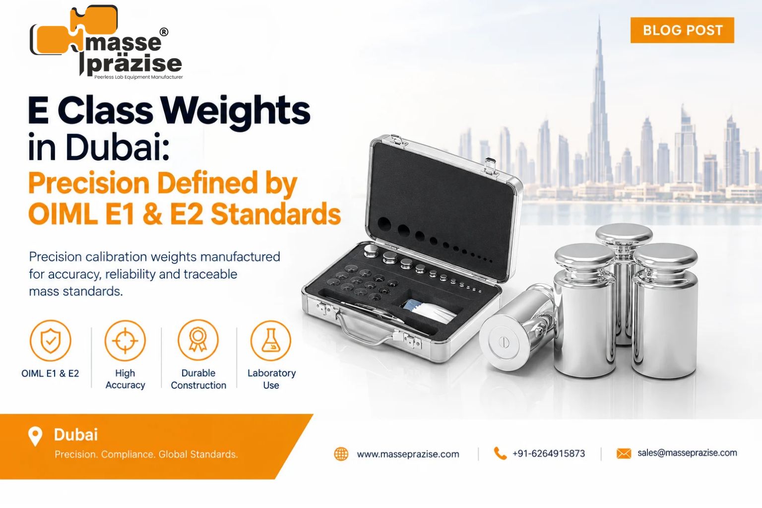 E Class Weights in Dubai: Precision Defined by OIML E1 & E2 Standards